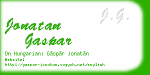 jonatan gaspar business card